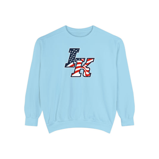 Iron Knights Premium Adult Unisex Crewneck Sweatshirt W/Flag Logo Only