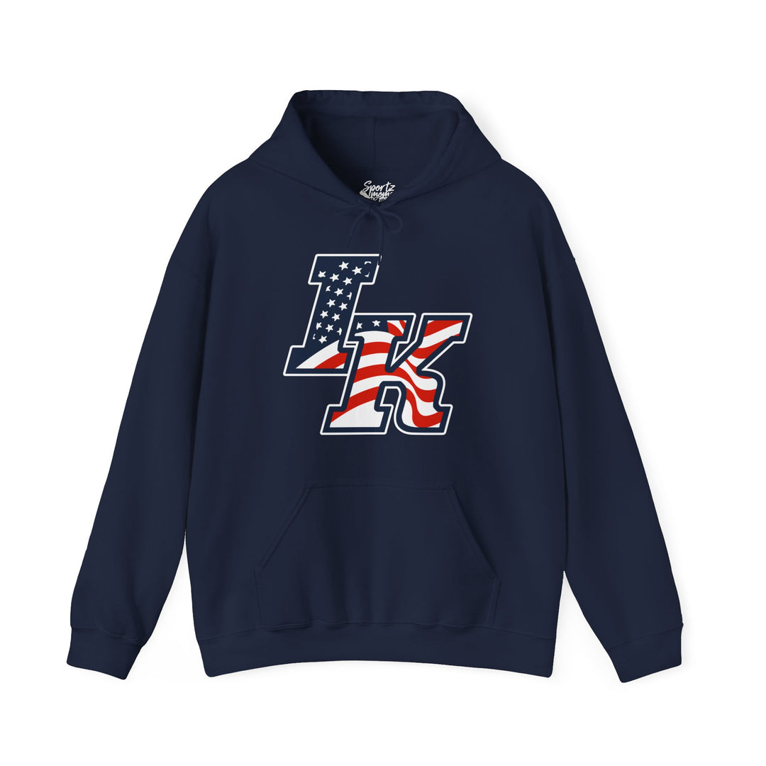 Iron Knights Adult Unisex Hooded Sweatshirt w/Flag Design