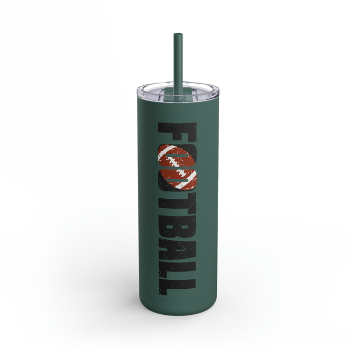 Football 20oz Skinny Matte Tumbler