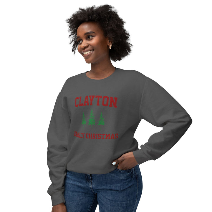 Clayton Family Christmas - Comfort Colors Crewneck