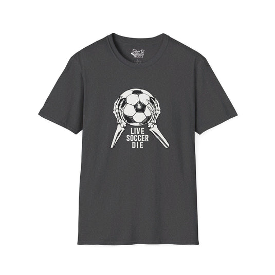 Live Soccer Die Adult Unisex Basic T-Shirt