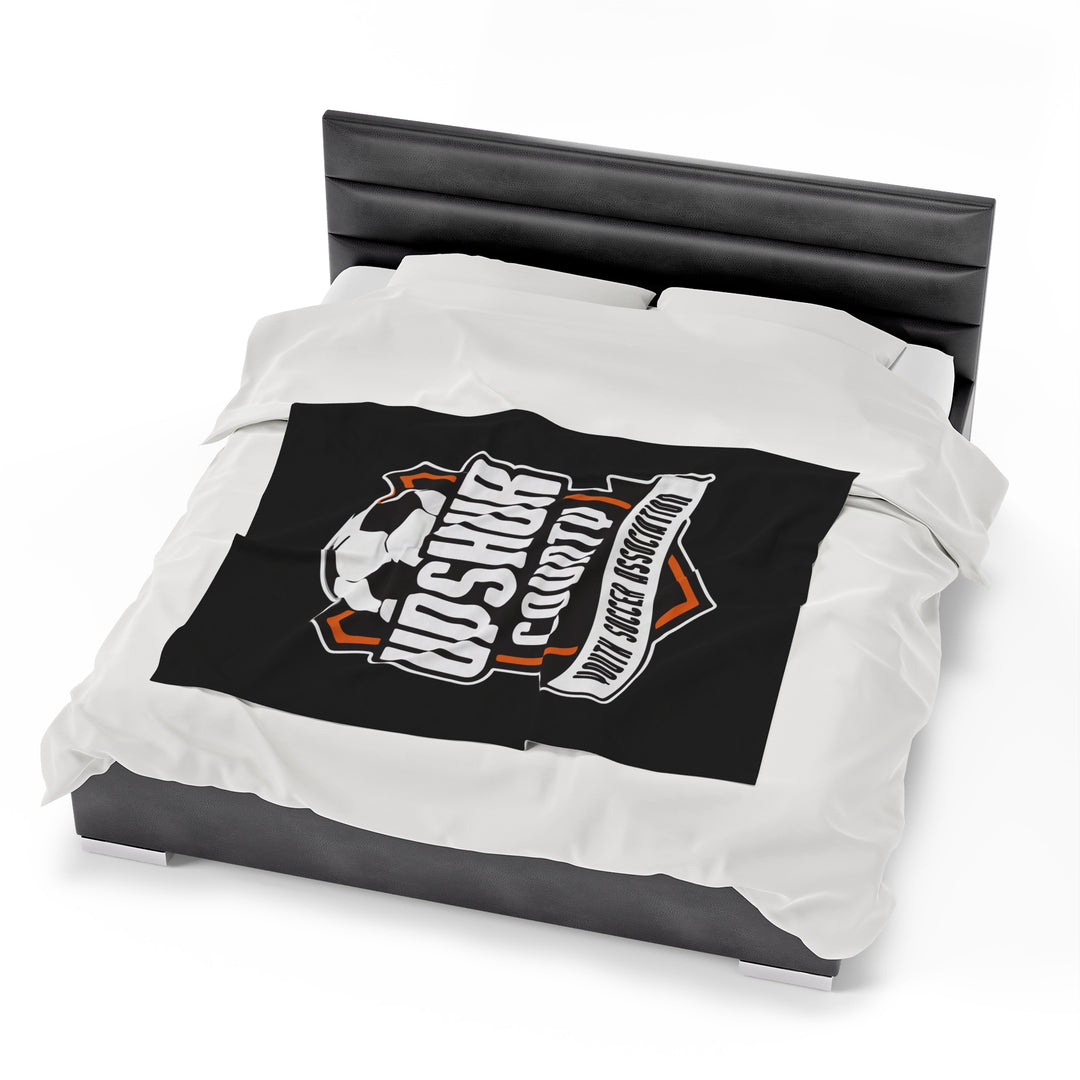 Upshur County Soccer Velveteen Plush Blanket