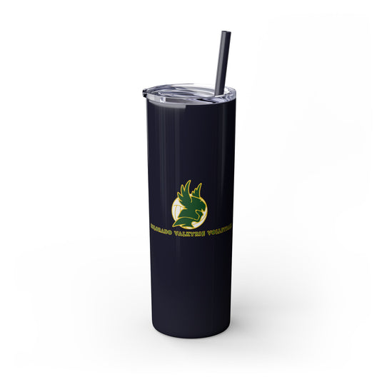 Colorado Valkyrie Volleyball Club Skinny Tumbler with Straw 20oz