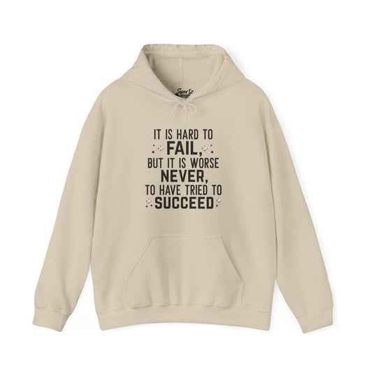 It is Hard to Fail Baseball Adult Unisex Basic Hooded Sweatshirt