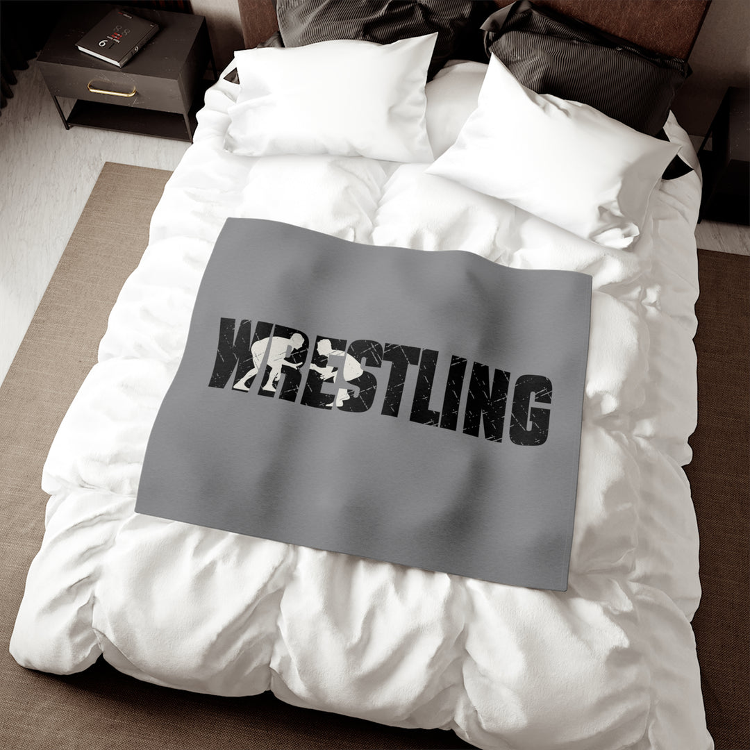 Wrestling Sweatshirt Blanket