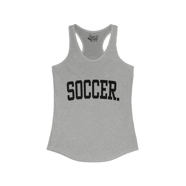 Tall Design Soccer Adult Women's Racerback Tank