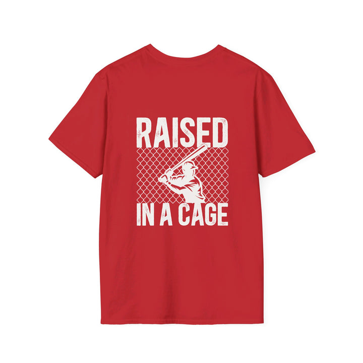 Raised in a Cage Baseball Unisex Adult T-Shirt