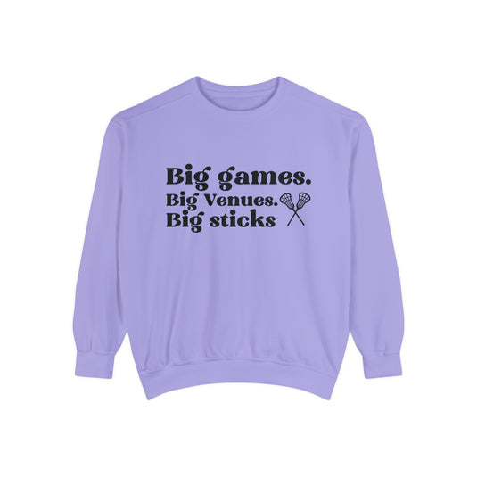 Big Games Lacrosse Adult Unisex Premium Crewneck Sweatshirt