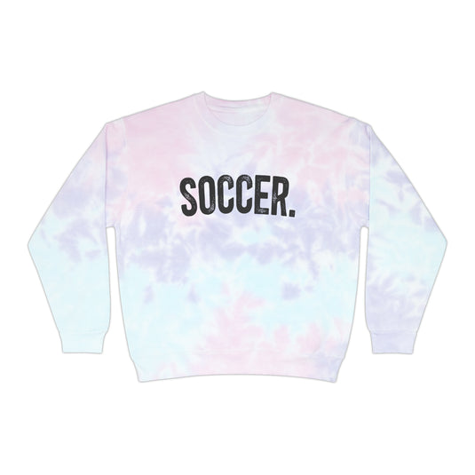 Rustic Design Soccer Adult Unisex Tie-Dye Crewneck Sweatshirt