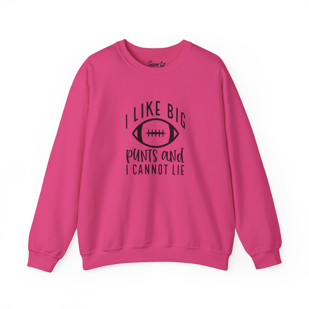 I Like Big Punts Football Adult Unisex Crewneck Sweatshirt