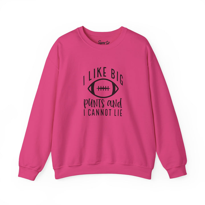 I Like Big Punts Football Adult Unisex Crewneck Sweatshirt