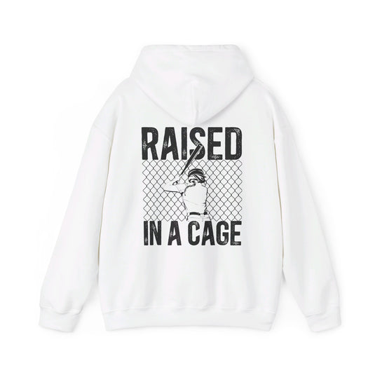 Raised in a Cage Softball Unisex Adult Hooded Sweatshirt