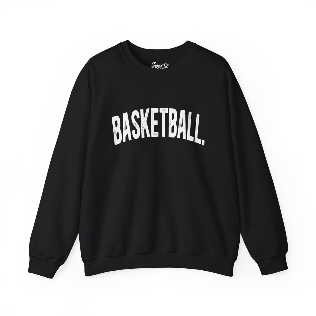 Rustic Design Basketball Adult Unisex Crewneck Sweatshirt