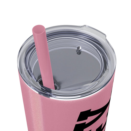 Tall Design Hockey 20oz Skinny Tumbler with Straw in Matte or Glossy