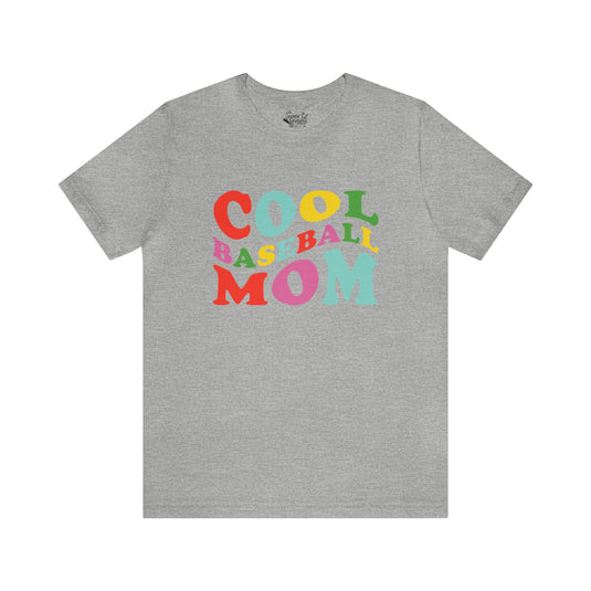 Cool Baseball Mom Adult Unisex Mid-Level T-Shirt