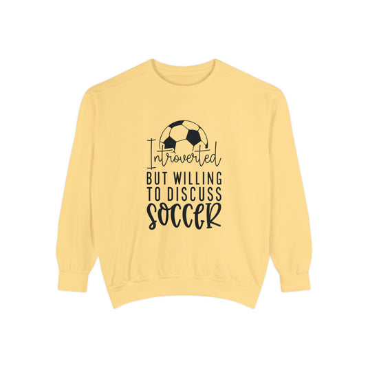 Introverted Soccer Adult Unisex Premium Crewneck Sweatshirt