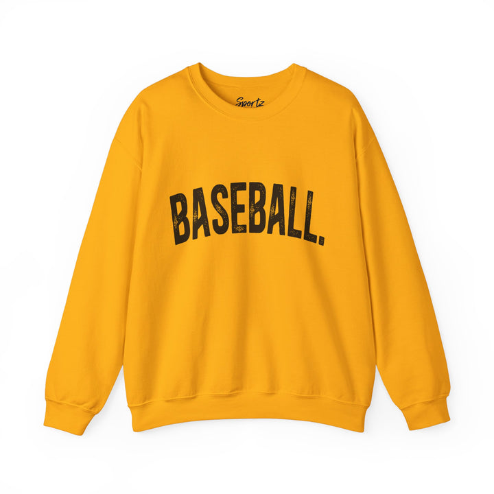 Rustic Design Baseball Adult Unisex Crewneck Sweatshirt