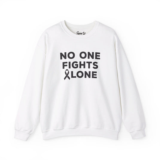 No One Fights Alone Adult Unisex Basic Crewneck Sweatshirt