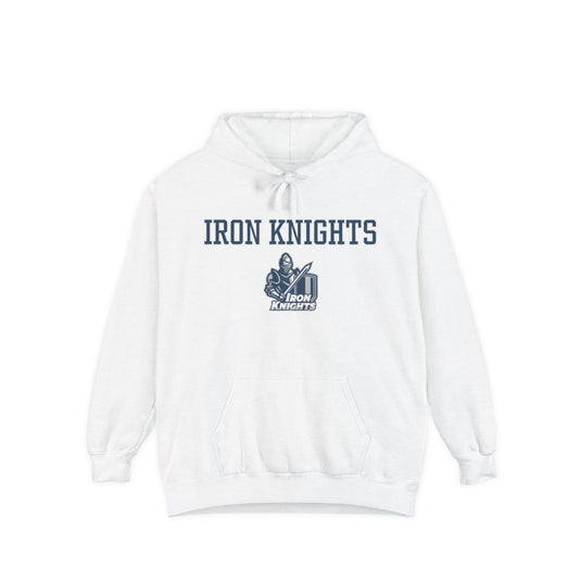 Iron Knights Premium Adult Unisex Hooded Sweatshirt W/Name, Number & Bible Verse - Block Design