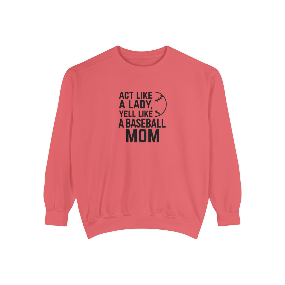 Act Like a Lady Baseball Adult Unisex Premium Crewneck Sweatshirt