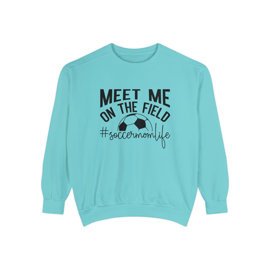 Meet Me on the Field Soccer Adult Unisex Premium Crewneck Sweatshirt