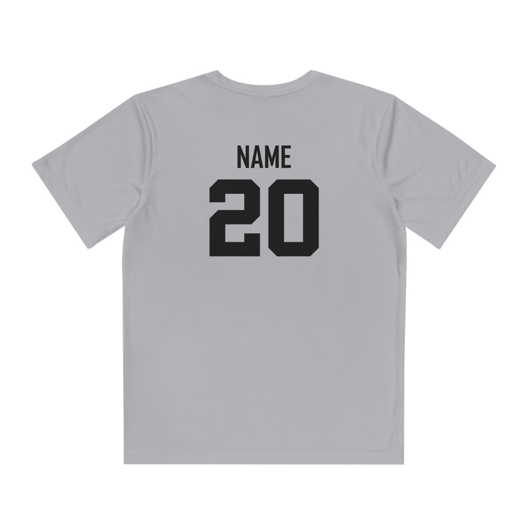 Wheeling Lightningbirds Unisex Youth Short Sleeve Competitor Moisture Wicking T-Shirt - Hockey Design