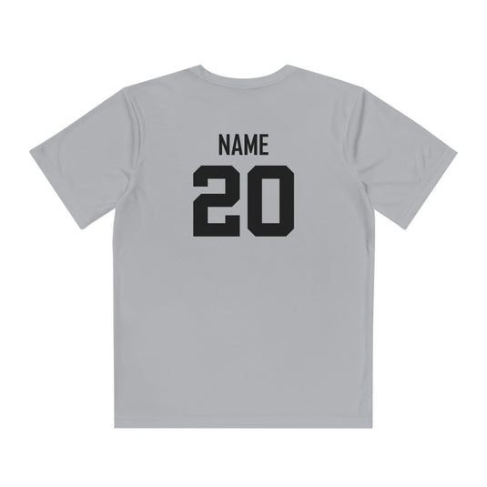 Wheeling Lightningbirds Unisex Youth Short Sleeve Competitor Moisture Wicking T-Shirt - Hockey Design