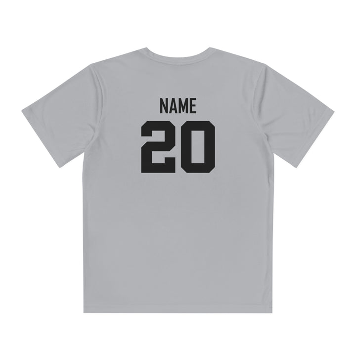 Wheeling Lightningbirds Unisex Youth Short Sleeve Competitor Moisture Wicking T-Shirt - Hockey Design