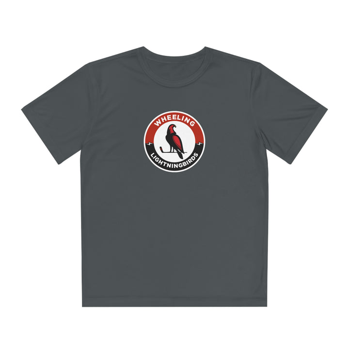 Wheeling Lightningbirds Unisex Youth Short Sleeve Competitor Moisture Wicking T-Shirt