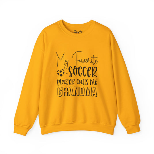 My Favorite Soccer Player (Grandma Version) Adult Unisex Basic Crewneck Sweatshirt