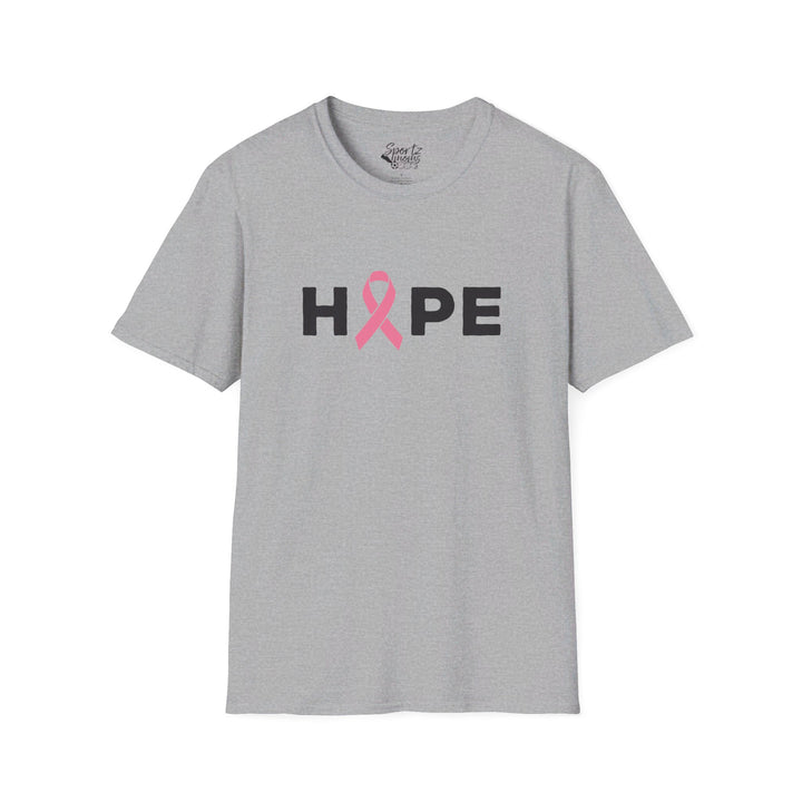 Hope Cancer Ribbon Adult Unisex T-Shirt