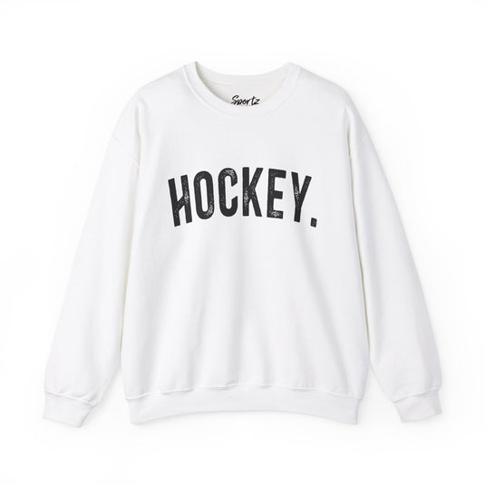 Rustic Design Hockey Adult Unisex Basic Crewneck Sweatshirt