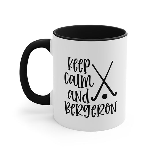 Keep Calm and Bergeron 11oz Hockey Accent Mug