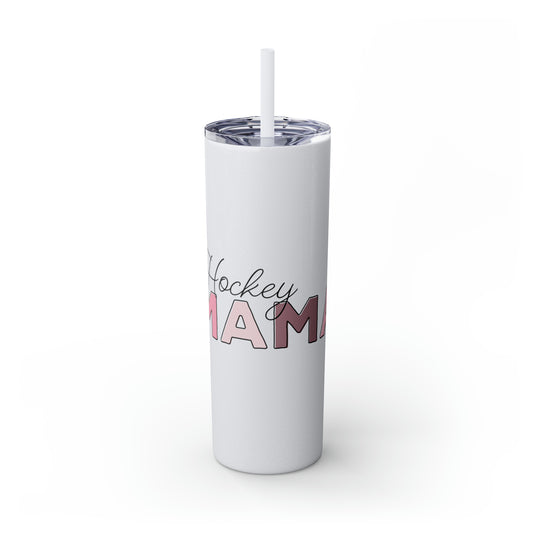 Hockey Mama 20oz Skinny Tumbler with Straw in Matte or Glossy