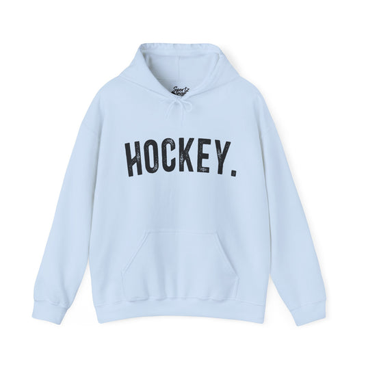 Rustic Design Hockey Adult Unisex Basic Hooded Sweatshirt