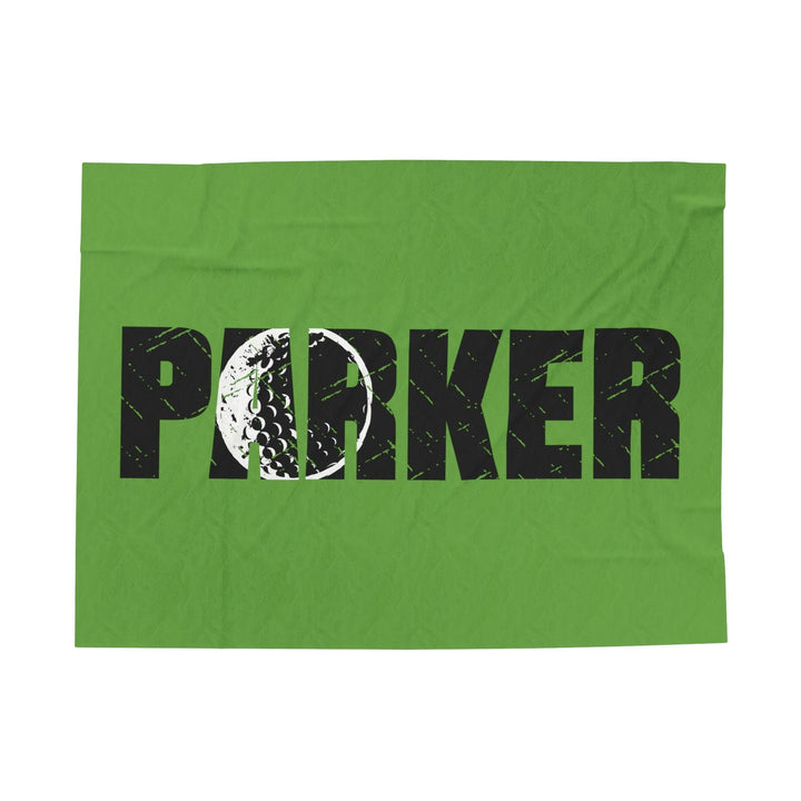 Golf Plush Blanket w/Custom Name