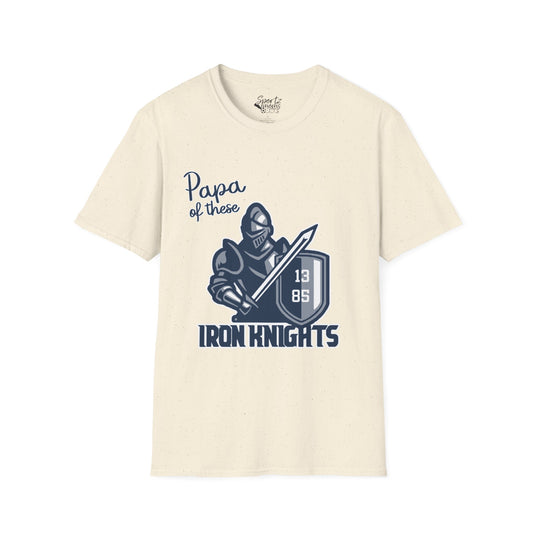 Iron Knights Basic Adult Unisex T-Shirt - Papa of These Design