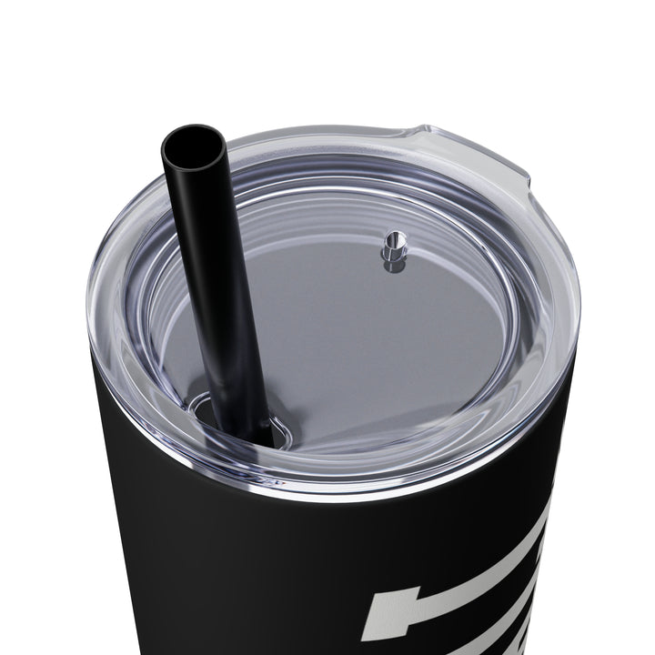 Tall Design Baseball 20oz Skinny Tumbler with Straw in Matte or Glossy