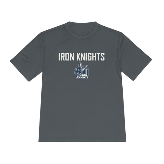 Iron Knights Adult Unisex Moisture Wicking T-Shirt - w/Knight Logo, Name & Number on back