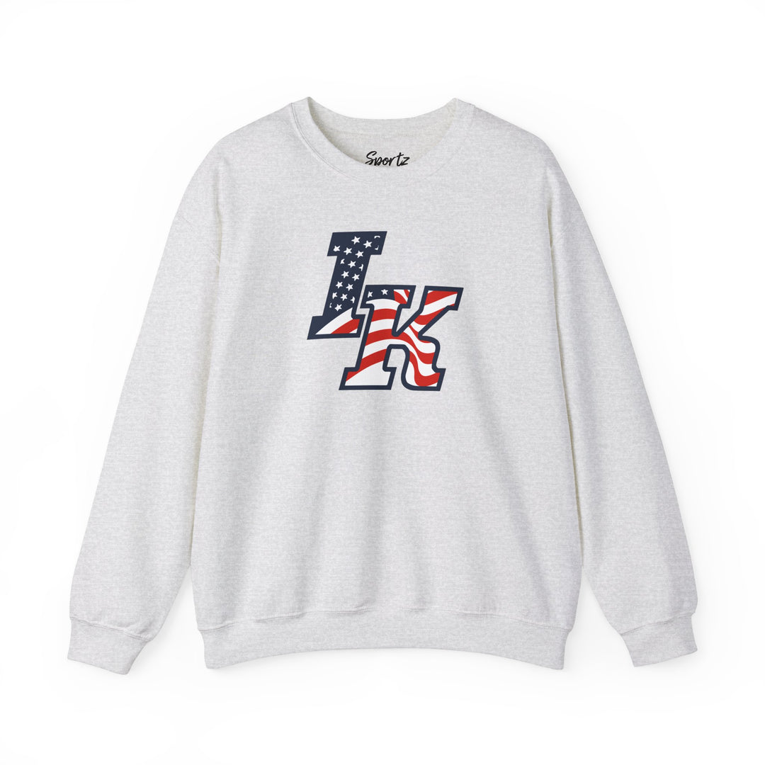 Iron Knights Adult Unisex Crewneck Sweatshirt W/Flag Logo Only