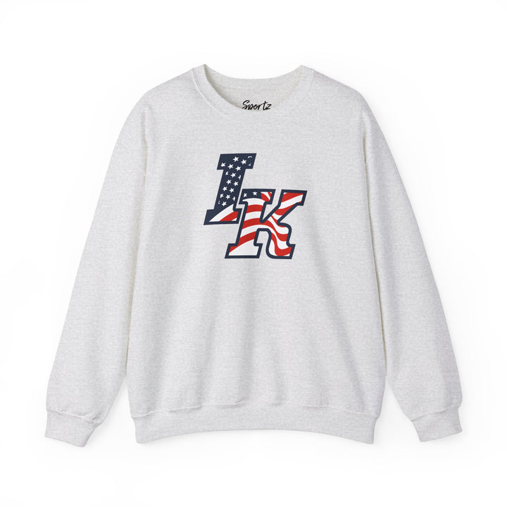 Iron Knights Adult Unisex Crewneck Sweatshirt W/Flag Logo Only