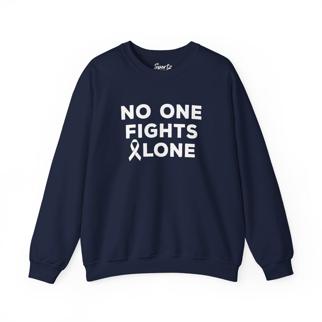 No One Fights Alone Adult Unisex Crewneck Sweatshirt