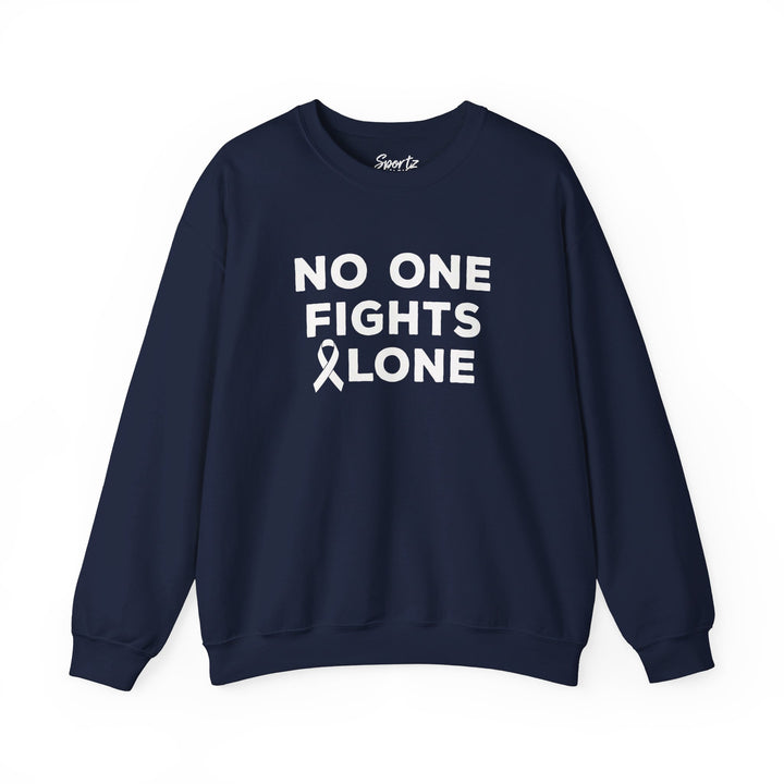 No One Fights Alone Adult Unisex Crewneck Sweatshirt