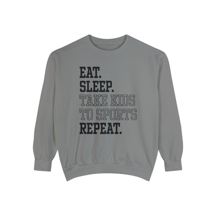 Eat Sleep Take Kids To Sports Repeat Adult Unisex Premium Crewneck Sweatshirt