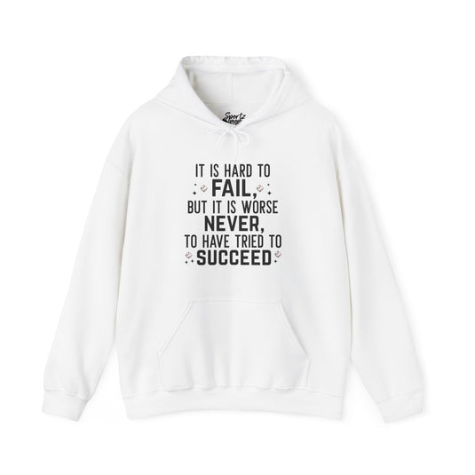 It is Hard to Fail Baseball Adult Unisex Basic Hooded Sweatshirt