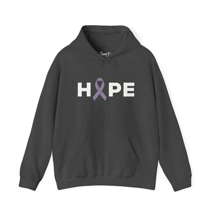 Hope Cancer Ribbon Adult Unisex Hooded Sweatshirt