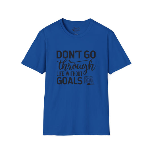 Don't Go Through Life Hockey Adult Unisex Basic T-Shirt