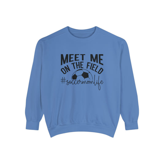 Meet Me on the Field Soccer Adult Unisex Premium Crewneck Sweatshirt