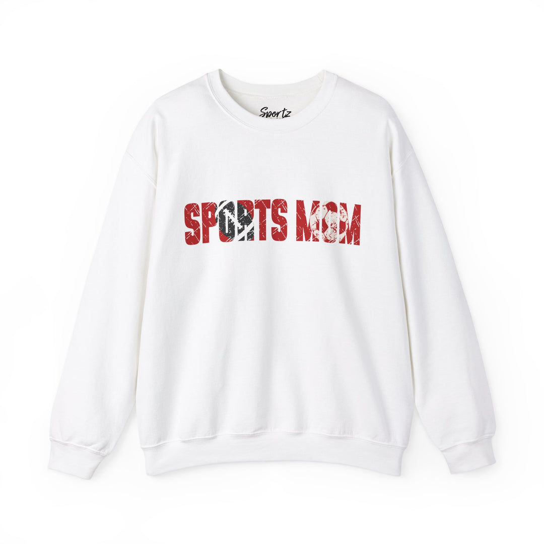 Sports Mom w/Football & Soccer Ball Adult Unisex Crewneck Sweatshirt