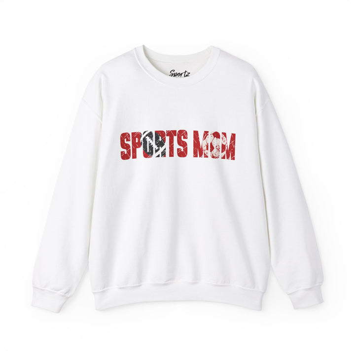 Sports Mom w/Football & Soccer Ball Adult Unisex Crewneck Sweatshirt